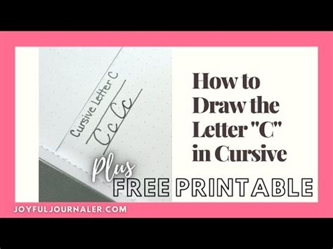 Letter C Printable Worksheet — Joyful Journaler.